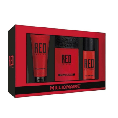 EST MILLIONAIRE PERF RED EDITION 95ML+DEO SPRAY 150ML+ AFTER SHAVE 100ML