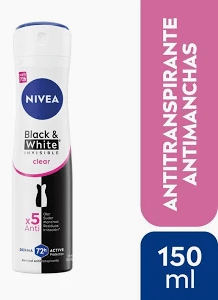 DEO SP NIVEA BLACK & WHITE INVISIBLE CLEAR 72H 150ML