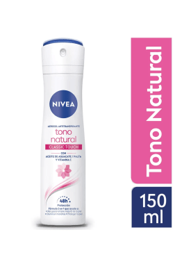 DEO SP NIVEA MUJER TONO NATURAL CLASSIC TOUCH 48H 150ML