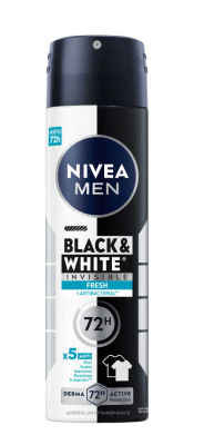 DEO SP NIVEA MEN BLACK & WHITE FRESH INVISBLE FRESH 72H 150ML