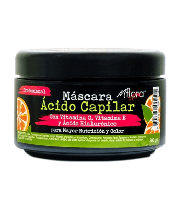 CREMA ÁCIDO CAPILAR MFLORA CON VITAMINA C Y E MÁS ÁCIDO HIALURÓNICO  300GR1