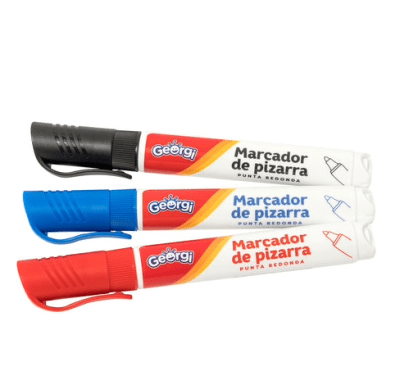 MARCADOR GEORGI PIZARRA P/REDONDA NEGRO