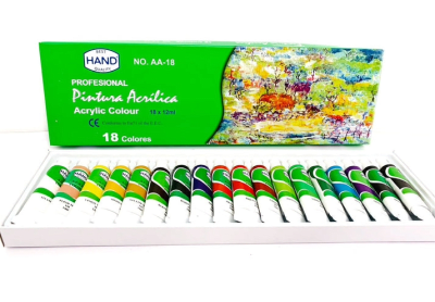 PINTURA ACRILICA HAND POMO METÁLICO 18X12ML1