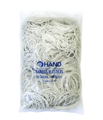 ELÁSTICO BLANCO HAND 60X1,6X1,6MM  1000GR1