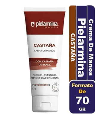 CREMA PIELARMINA MANOS CASTAÑA NUTRICIÓN-HIDRATACIÓN 70GR