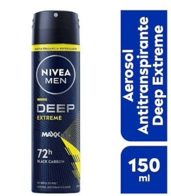 DEO SP NIVEA MEN DEEP EXTREME MAXX TECH BLACL CARBÓN 72H 150ML1