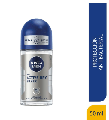DEO ROLL-ON NIVEA MEN ACTIVE SILVER DRY 72H 50ML1
