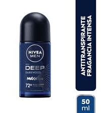 DEO ROLL-ON NIVEA MEN DEEP DARKWOOD MAXX TECH BLACK CARBÓN 72H 0% ALCOHOL 50ML1