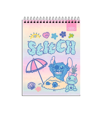CROQUERA ARTEL 16X21CM STITCH BEACH 80HOJAS