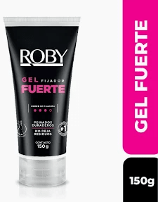GEL FIJADOR ROBY FUERTE PEINADOS DURADEROS 150GR