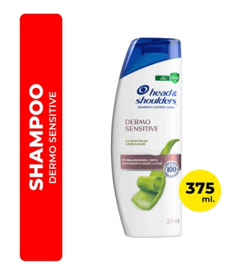 SH HEAD Y SHOULDERS DERMO SENSITIVE EXTRACTO DE SÁBILA/ALOE  375ML