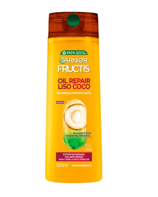 SH GARNIER FRUCTIS OIL REPAIR LISO COCO ( FORTIFICANTE) ÓLEO DE COCO + KERATINA VEGETAL 350ML