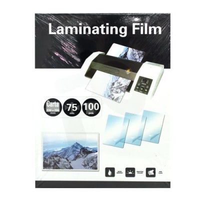 LAMINA TERMOLAMINAR LAMINATING FILM CARTA 75 MICRAS 100 UNIDADES