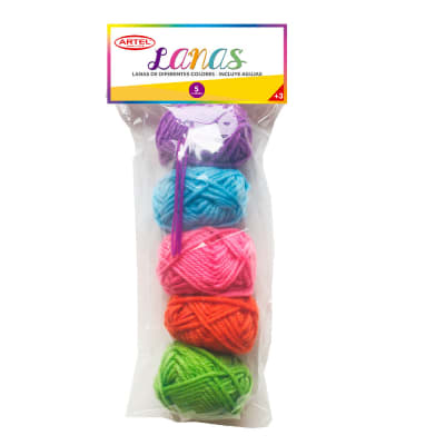 Set Lana Artel 5 unidades + agujas