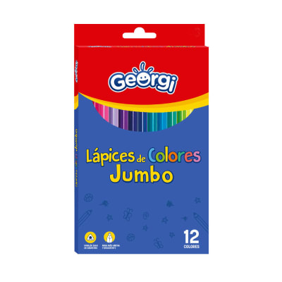 Lapices Georgi 12 colores Jumbo