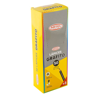 CAJA LAPICES GRAFITO ARTEL HB N°2 TRIANGULAR 50 UNIDADES