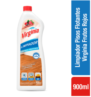 LIMPIADOR PISO FLOTANTE VIRGINIA FRUTOS ROJOS 900 ML