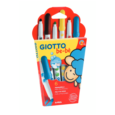 MARCADOR GIOTTO BEBE X 6 UNIDADES
