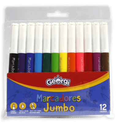 Marcador Georgi Jumbo 12 unidades