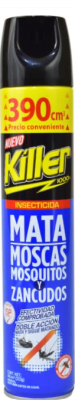 INSECTICIDA KILLER MATA MOSCA Y ZANCUDOS 390CC