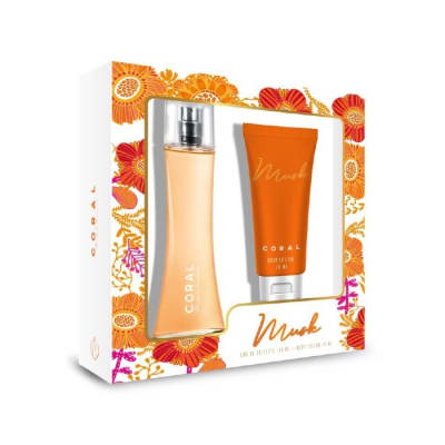 SET CORAL MUSK FRAGANCIA 100ML + LOCION CORPORAL 70ML1