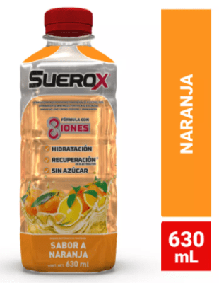 SUEROX 630ML SABOR NARANJA