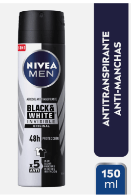 DESODORANTE SPRAY NIVEA MEN BLACK WHITE 150ML