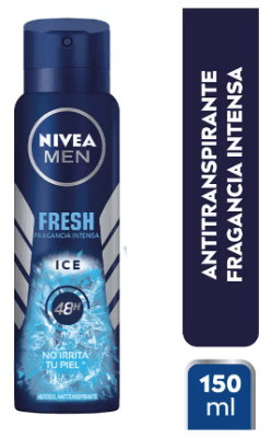 DESODORANTE SPRAY NIVEA MEN 48HRS 150ML FRESH ICE