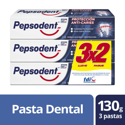TRIPACK PEPSODENT ANTI-CARIES 130G