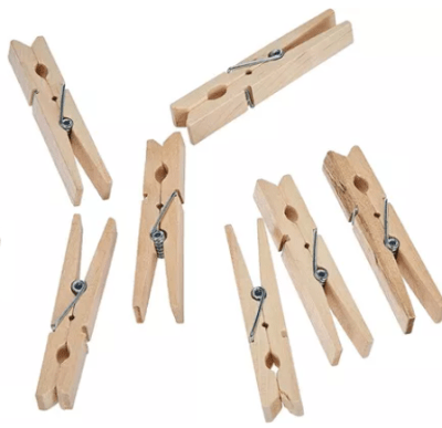 SET PINZAS DE MADERA 10 PCS 3.5CM