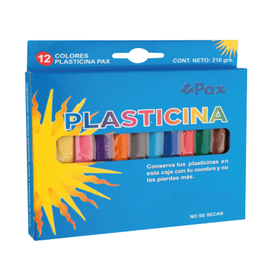 PLASTICINA PAX X12 COLORES1