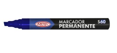 Plumon Artel Permanente punta biselada Azul