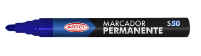 Plumón Artel Permanente punta redonda Azul1