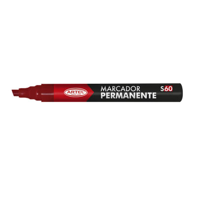 Plumon Artel Permanente Punta biselada Rojo