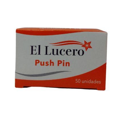 PUSH PIN 50 UNIDADES EL LUCERO