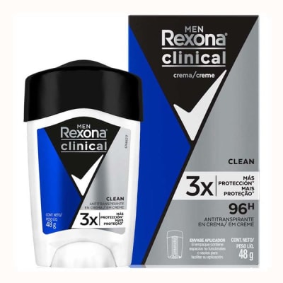 DESODORANTE BARRA REXONA CLINICAL CLEAN 48GR1