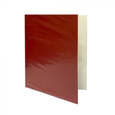 CARPETA PLASTICA CON ARCHIVADOR  ROJO