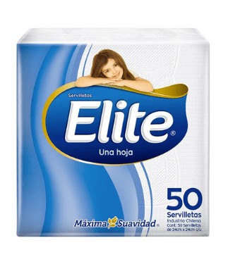 SERVILLETA ELITE 50 UNIDADES