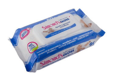 TOALLA HUMEDA SIMONDS GLOSS 60 UNIDADES