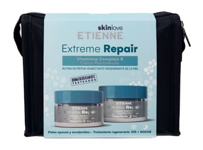 SET ETIENNE EXTREME REPAIR VITAMINAS COMPLEJO B CALCIO PANTONATO CREMA DIA + CREMA NOCHE