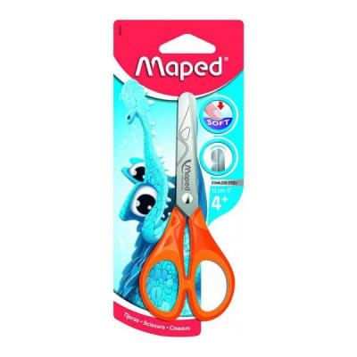 TIJERA MAPED MANGO NARANJO SOFT 13CM