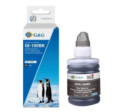 BT 140 ML BLACK G&G GI-190BK CANON