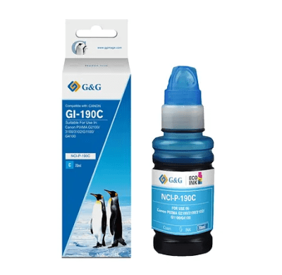 BT 70 ML CYAN PREMIUM G&G GI-190C CANON1