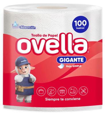 TOALLA DE PAPEL OVELLA H/S 100 METROS