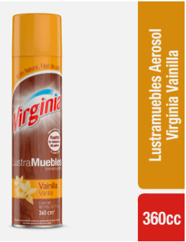 LUSTRA MUEBLE AEROSOL VIRGINIA VAINILLA 360CC