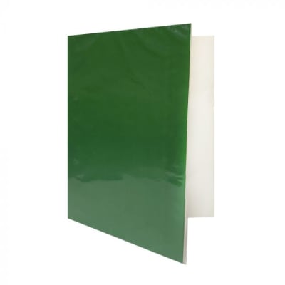 CARPETA PLASTICA CON ARCHIVADOR VERDE OSCURO