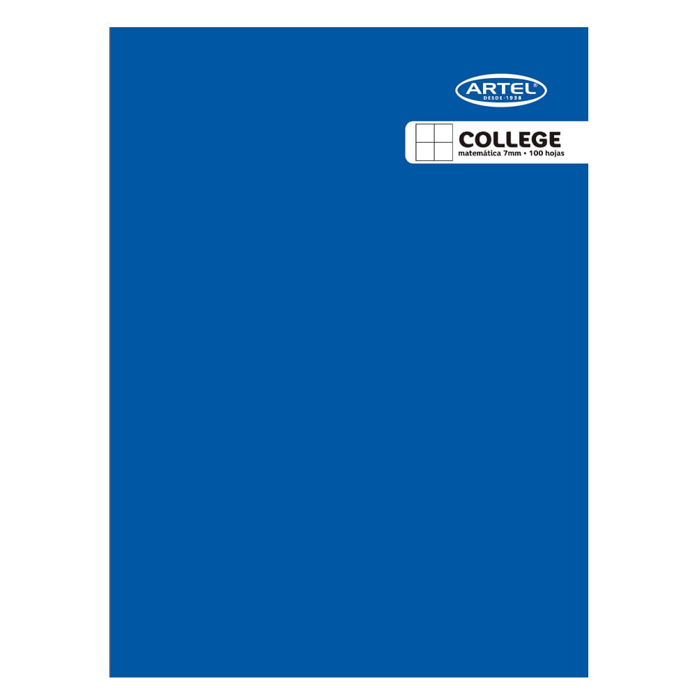 Cuaderno college artel 100 hojas 7mm 0
