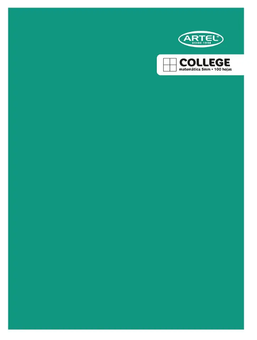 CUADERNO ARTEL COLLEGE MATEMATICA 5MM 100 HOJAS2