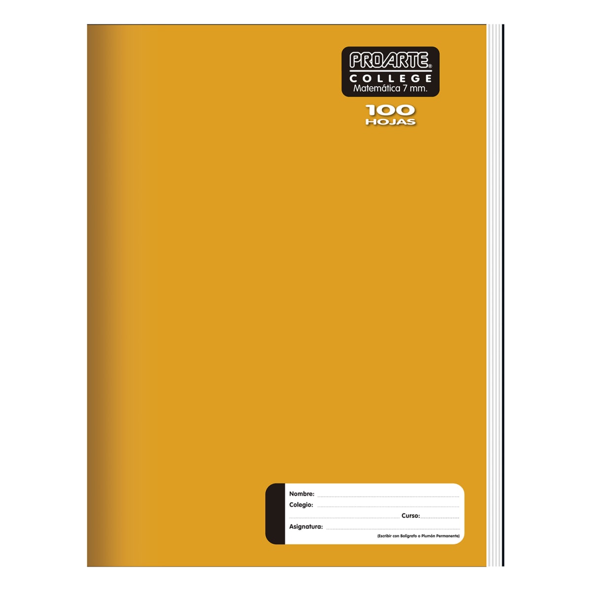 Cuaderno College Proarte 100 hojas 7mm Liso5