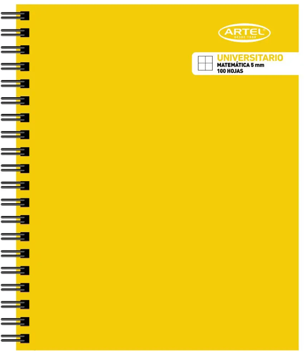 Cuaderno Universitario Artel 100 hojas 5mm liso 0